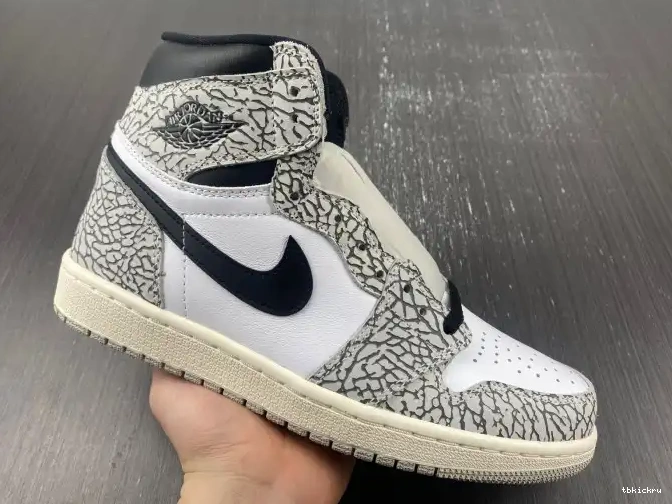 Rep TBK Cement White OG Air High 1 DZ5485-052 Jordan 0504